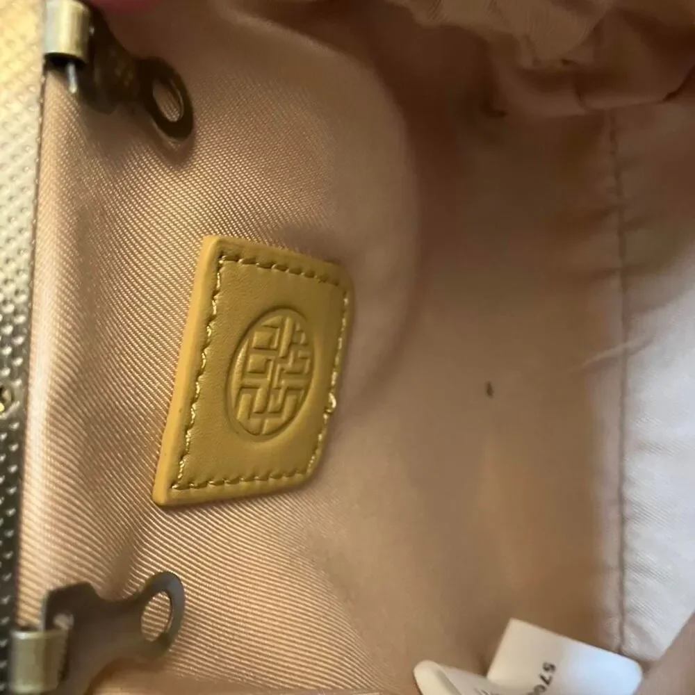 Silk Crossbody Pink and Yellow Floral Coin Purse - Picture 7 of 7